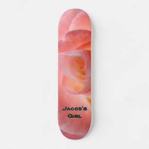 Skateboards Rosa Rose HIS GIRL Fügen Sie seinen Na
