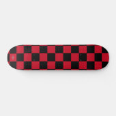 Skateboards Schwarzes und Rotes Schachbrett HAMbWG (Horizontal)