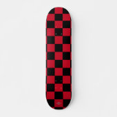 Skateboards Schwarzes und Rotes Schachbrett HAMbWG (Vorne)