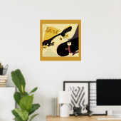 Skateboards Vintager Druck Poster (Heimbüro)