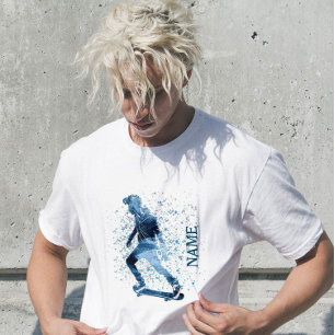 Skateboardsport cooler Teenager Sprunggeländer T-Shirt