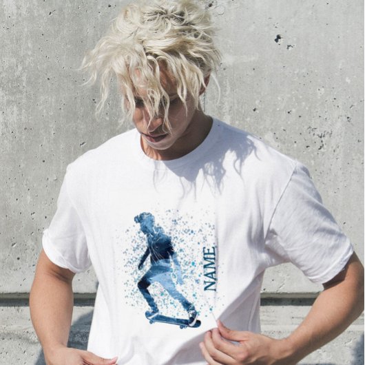 Skateboardsport cooler Teenager Sprunggeländer T-Shirt