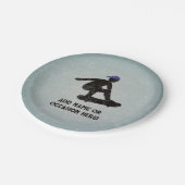 Skateboardthema - Jugendliche/junge Männer Geburts Pappteller (Schrägansicht)