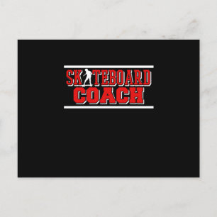 Skateboardtrainer Skateboarder Skateboard Skater Einladungspostkarte