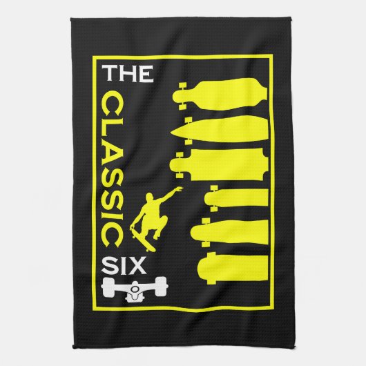 Skateboardtypen Geschirrtuch (Vertikal)