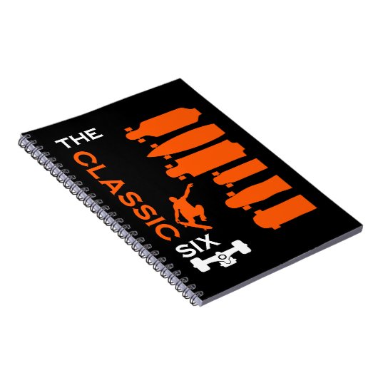 Skateboardtypen Notizblock (Rechte Seite)