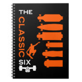 Skateboardtypen Notizblock (Vorderseite)