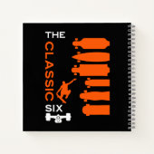 Skateboardtypen Notizblock (Rückseite)