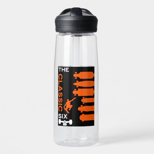Skateboardtypen Trinkflasche (Vorne)