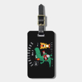 Skateboardvektor Cartoon Gepäckanhänger (Vorderseite vertikal)