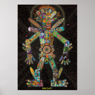 Skatebotron der Riesenrobot Poster