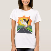 Skatebroading Cat T-Shirt (Vorderseite)
