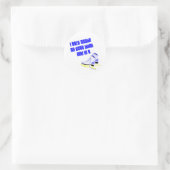 SkateChick Days Runder Aufkleber (Tasche)