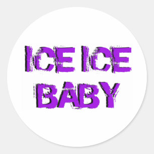 SkateChick Eis-Eis-Baby Runder Aufkleber