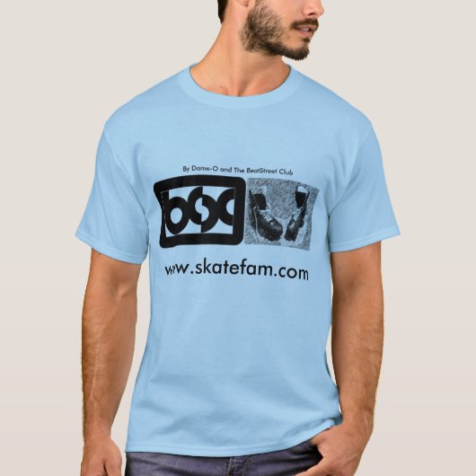 Skatefam.com - durch Freifrau-O 1. Version T-Shirt (Vorderseite)