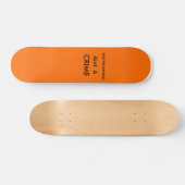 Skaten aint ein Verbrechen Skateboard (Horizontal)