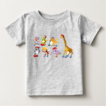 Skaten Animals Baby Fine Jersey T - Shirt
