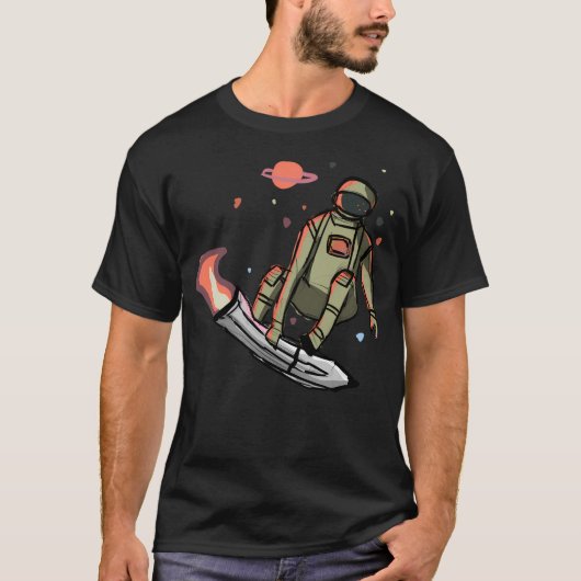 Skaten Astronaut T-Shirt (Vorderseite)