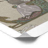 Skaten auf dem Frostsee, Abbildung für Poster (Ecke)