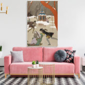 Skaten auf dem Frostsee Leinwanddruck (Insitu (Wohnzimmer))