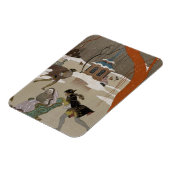 Skaten auf dem Frostsee Magnet (Linke Seite)