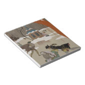 Skaten auf dem Frostsee Notizblock (angewinkelt)