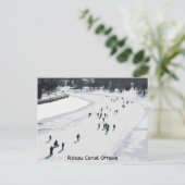 Skaten auf dem Rideau-Kanal - Postkarte (Stehend Vorderseite)