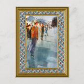 Skaten auf dem See Postkarte (Vorderseite)