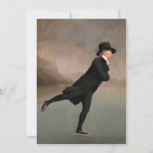 Skaten auf Duddingston Loch von Henry Raeburn Dankeskarte (Vorderseite)