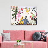 Skaten auf Dünneis Leinwanddruck (Insitu (Wohnzimmer))