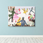 Skaten auf Dünneis Leinwanddruck (Insitu (Holzboden))