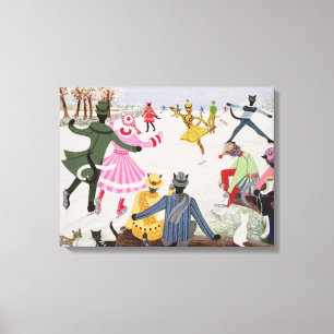 Skaten auf Dünneis Leinwanddruck