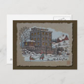 Skaten auf Gristmill Pond Postkarte (Vorne/Hinten)