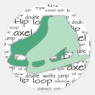 Skaten-Aufkleber Runder Aufkleber