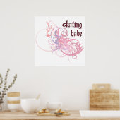 Skaten Babe Poster (Küche)