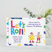 Skaten Birthday Party Einladung (Stehend Vorderseite)