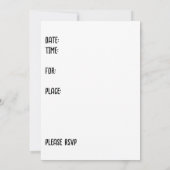 Skaten Birthday Party Einladung für Kinder (Rückseite)