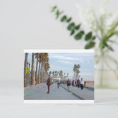 Skaten bis Strand von Venedig Postkarte (Stehend Vorderseite)