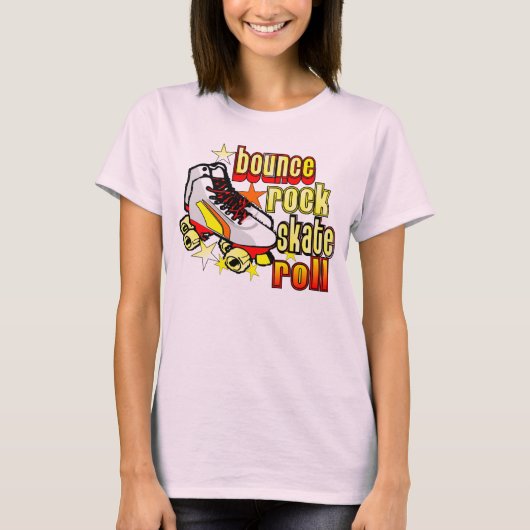 Skaten Bounce Roller T-Shirt (Vorderseite)