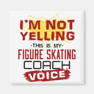 Skaten Coach Voice Funny Abbildung Skater Coach Magnet
