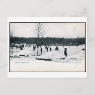 Skaten Crystal Lake, Orange, New Jersey Vintag Postkarte