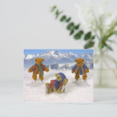 Skaten Dinky Bears Postkarte (Stehend Vorderseite)