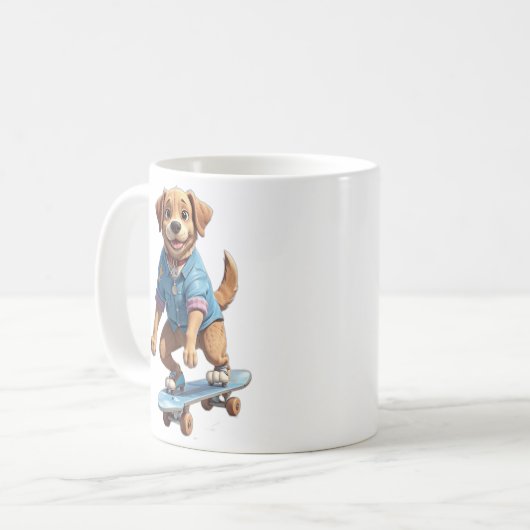 Skaten Dog Kaffeetasse (Vorderseite Links)