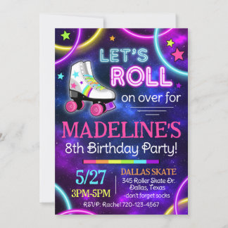 Skaten-Einladung, Roller-Skaten-Einladung Einladung