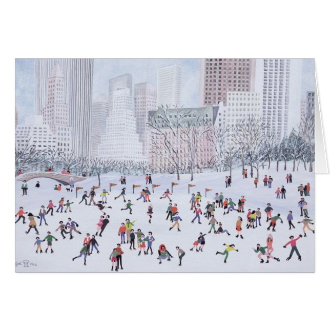 Skaten-Eisbahn Central Park New York 1994 (Vorderseite (Horizontal))