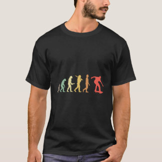 Skaten Evolution für Skater Skateboarder T-Shirt