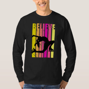 Skaten für den Eis-Skater bei Frauen T-Shirt