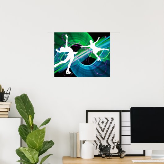 Skaten für verzaubert Skater-Ice Poster (Heimbüro)