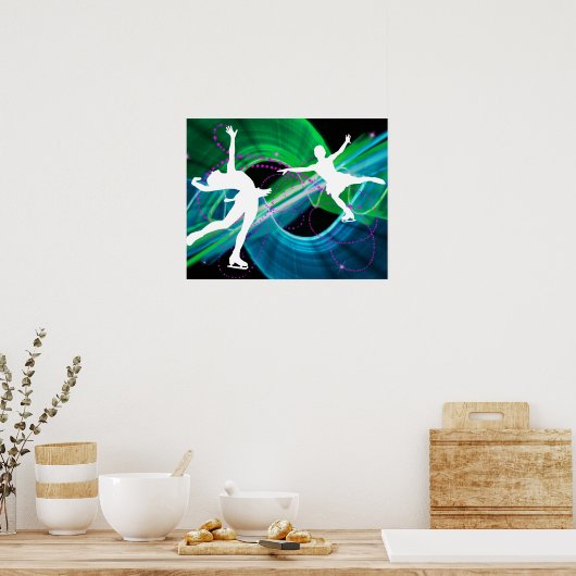 Skaten für verzaubert Skater-Ice Poster (Küche)