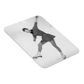 Skaten für weibliche Abbildung Magnet (Rechte Seite)